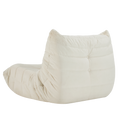 No Installation Bean Bag Chair Big Beanbag Chair For Adults Bean Bag Lounger Foam Chair For Home, Apartment, Living Room Or Gaming Venue Sofa In A Box Off White Polyester Primary Living Space Art Deco Armless Foam Polyester Blend