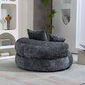 Coolmore Lazy Sofa Durable Comfort Lounger High Back Bean Bag Chair Couch With Three Pillows For Adults And Kids, Indoor & Outdoor, Single Gaming Sofa Chair For Bedroom,Office Gray Chenille Gray Foam Chenille 1 Seat