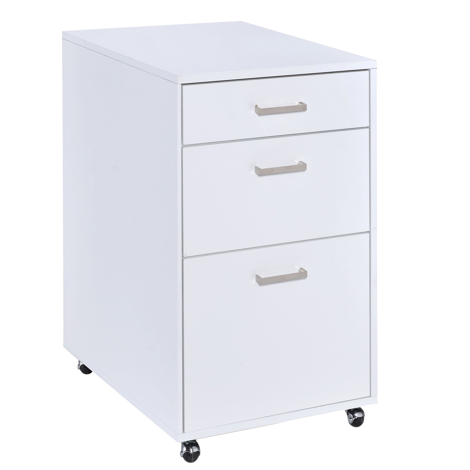 White High Gloss File Cabinet With 3 Drawers Filing Cabinets 3 4 Drawers White Office Drawers Included Contemporary Wood Plastic