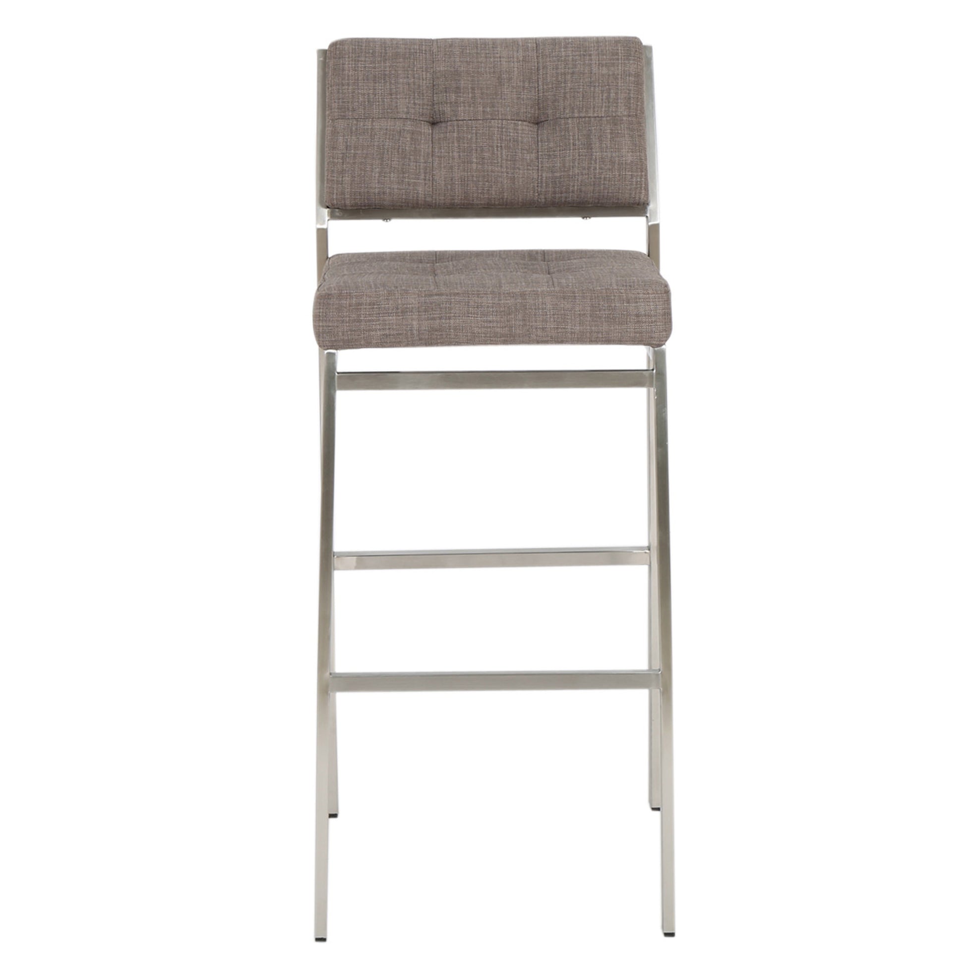 Barstool Light Grey Fabric