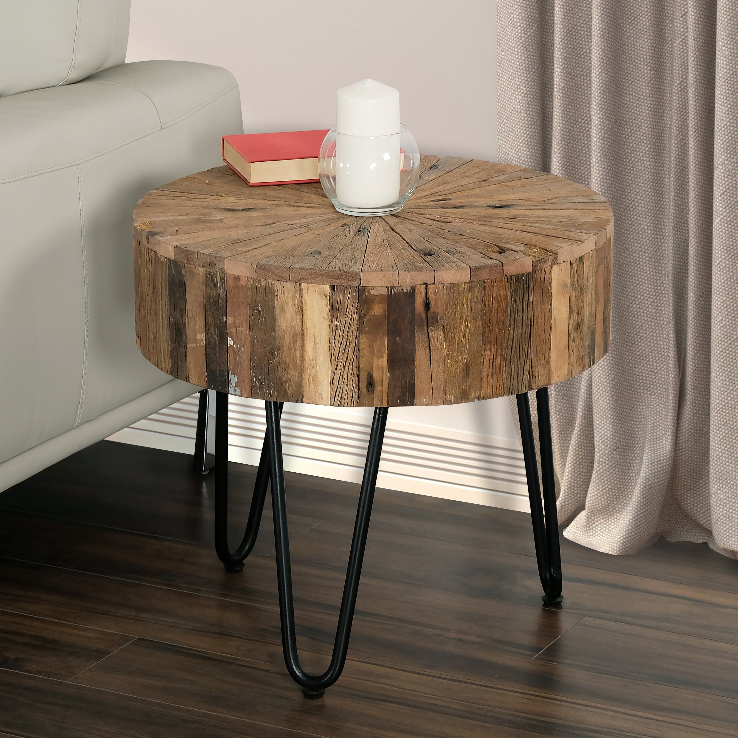 End Table with Hairpin Legs-Modern popular Industrial Style Deccor