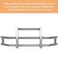 Stainless Steel Deer Guard Bumper For Volvo Vn Vnl 2004 2017 With Brackets Chrome Stainless Steel