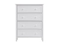 White 4 Drawer Chest White Bedroom Mdf Lvl