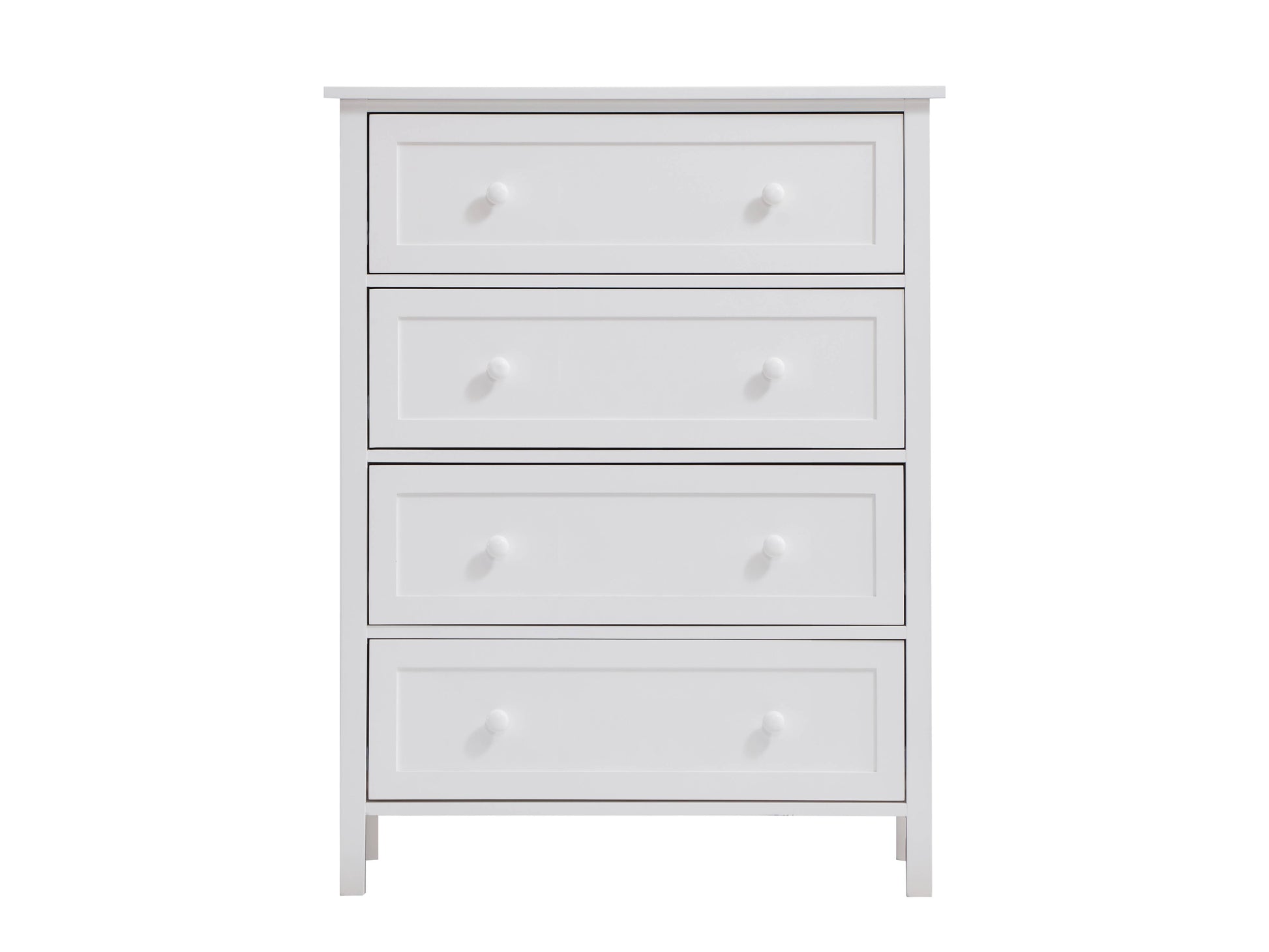 White 4 Drawer Chest White Bedroom Mdf Lvl