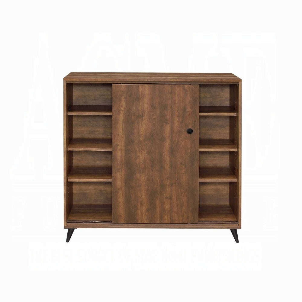 Oak Shoe Cabinet With 2 Sliding Doors Freestanding 3 4 Shelves Oak Oak Primary Living Space Sliding Doors Paper Composite