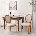 French Country Dining Chairs With Round Back Set