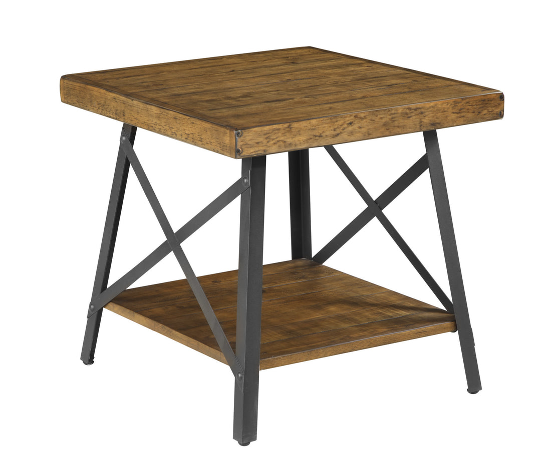 Douglas Brown End Table Brown Solid Wood