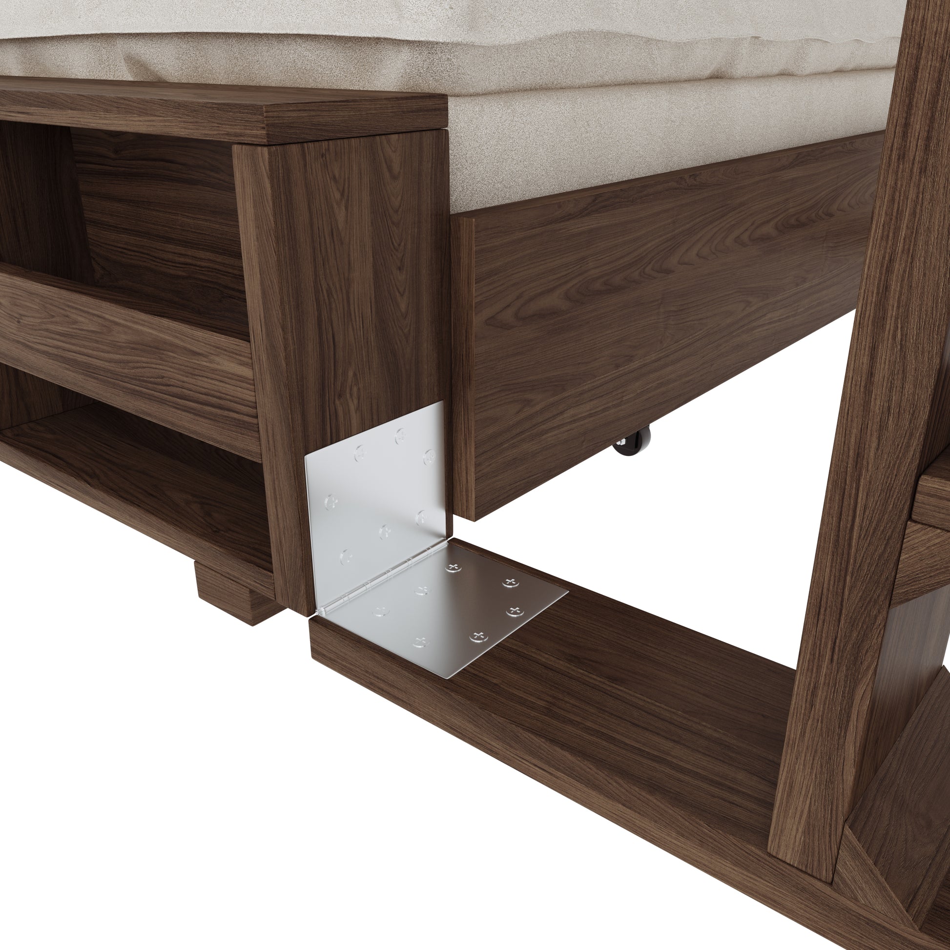 3 In 1 Convertible Sleeper Sofa Bed,Modern Velvet Loveseat Couch With Pull Out Bed,Small Beautiful Seat Futon Sofa Bed With Convertible Office Desk,Beige Beige Metal & Wood 2 Seat