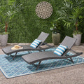 Kauai Pe Wicker Chaise Grey Rattan