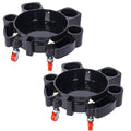 Bucket Dolly 5 Gallon Rolling Bucket Dolly With 5 Rolling Swivel Casters,Removable Bucket Dolly For Car Wash Professional Detailing For Car Washing Detailing Smoother Maneuvering 2Pcs Set Black Plastic