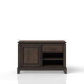 Chocolate Office Storage Credenza Chocolate Solid Wood Mdf