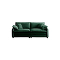 Warm And Cozy Living Room Sofa With 4 Pillows Upholstered Large Deep Seat 2 Seater Sofa For Living Room,Green Corduroy Green Corduroy 2 Seat