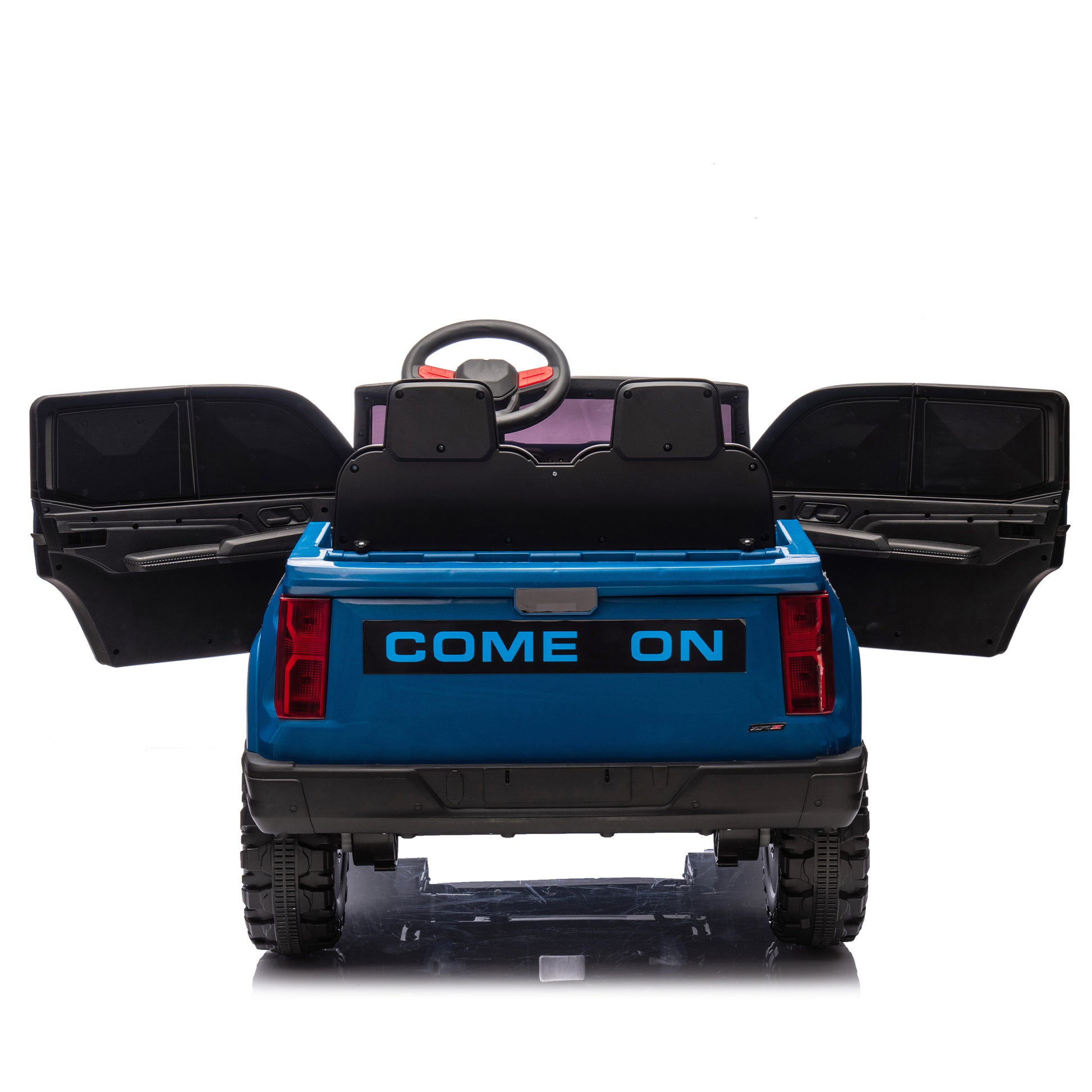 24V10A Two Seater Kids Ride On Electric Pickup, Kids Ride On Toy W Parents Remote Control,4Wd 800W Motors,Two Safety Belts,High Gate Safety Design,Usb,Bluetooth, Speed 2.49 3.73Mph For Kids Aged 3 .