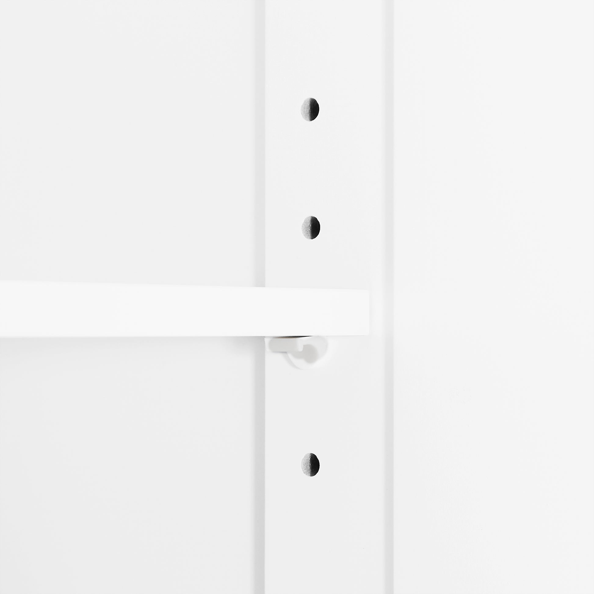 Tall Bathroom Cabinet With Four Doors, Large Storage Space Open Shelve, Upper Storage Cabinet, White White Mdf