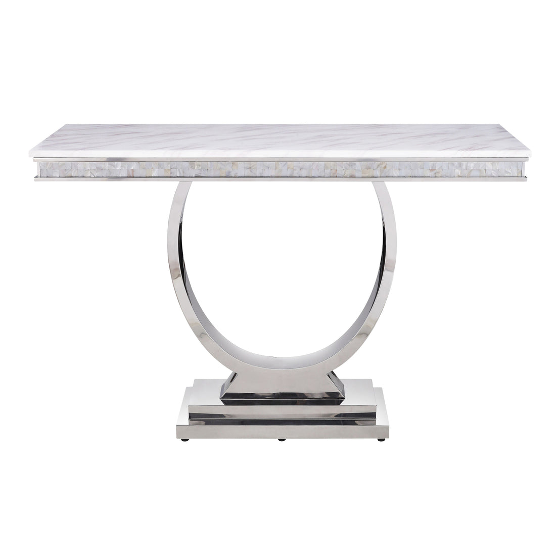 White And Silver Sofa Table White Silver Contemporary Square Artificial Marble