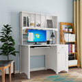 Home Office Computer Desk White Particle Board Mdf