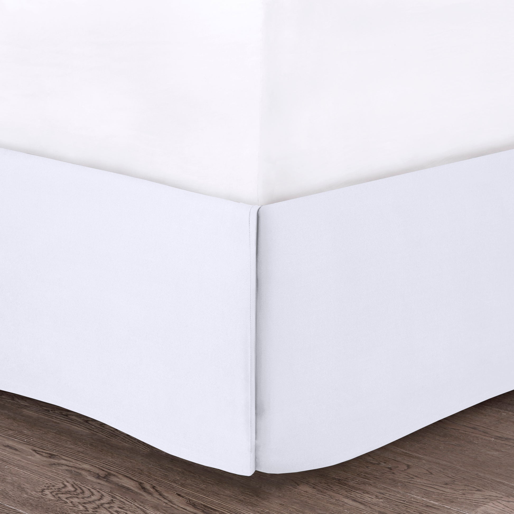 5 Piece Microfiber Ruffled Comforter Set White King King White Polyester