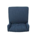 Vienna Contemporary Fabric Tufted Wingback 31 Inch navy blue-fabric