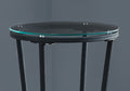 Accent Table, Side, End, Plant Stand, Round, Living Room, Bedroom, Contemporary, Modern Black Metal