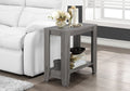 Accent Table, Side, End, Nightstand, Lamp, Living Room, Bedroom, Grey Laminate, Transitional Grey Particle Board