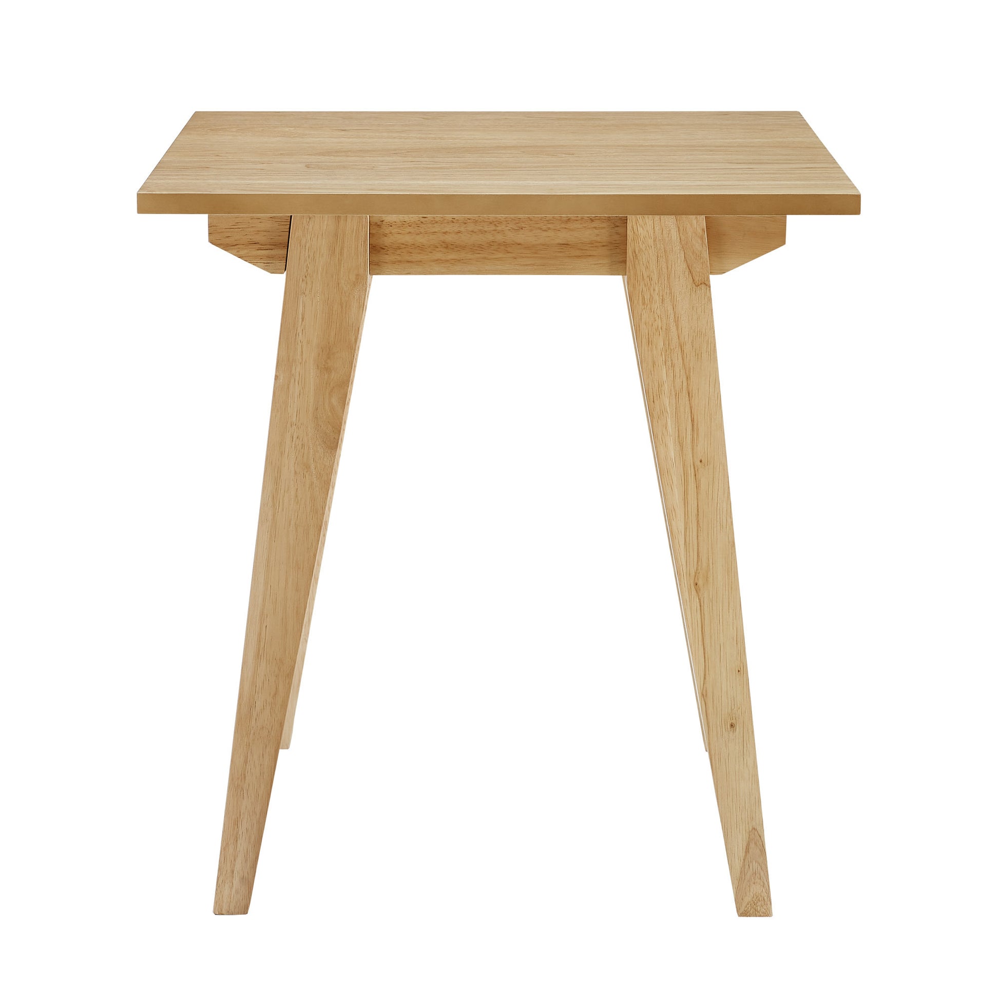 Japandi Minimal Solid Wood Side Table English Oak Light Brown Mdf Mdf