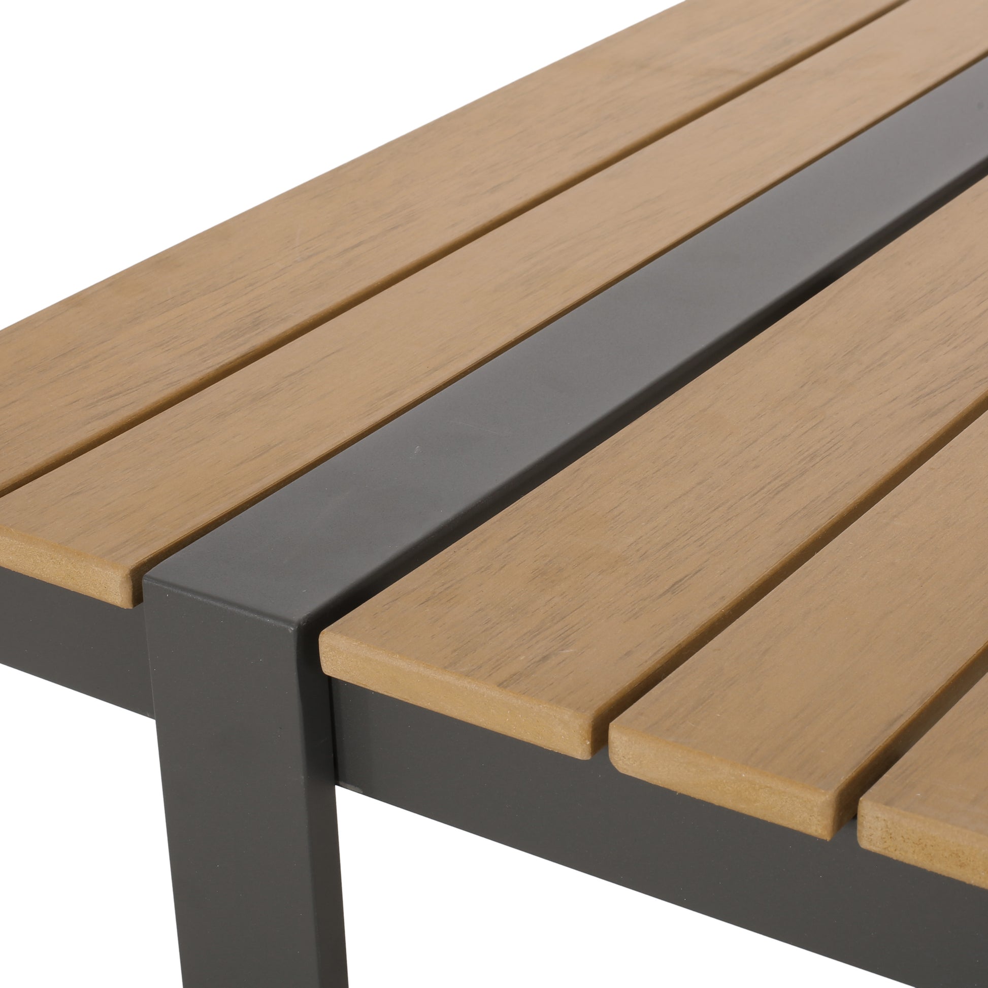 Outdoor Dining Table, Gray Natural Natural Grey Wood