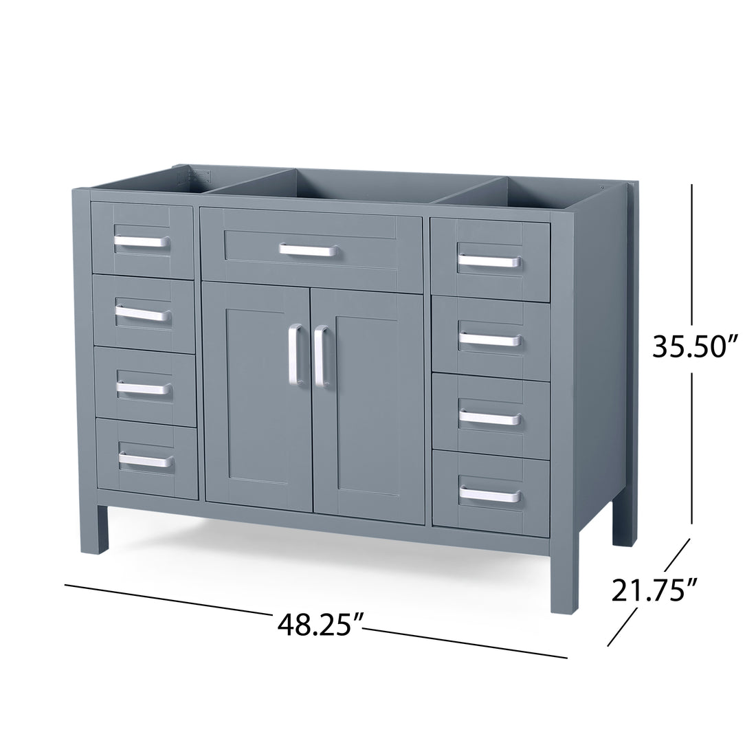 48'' Cabinet - Grey Plywood