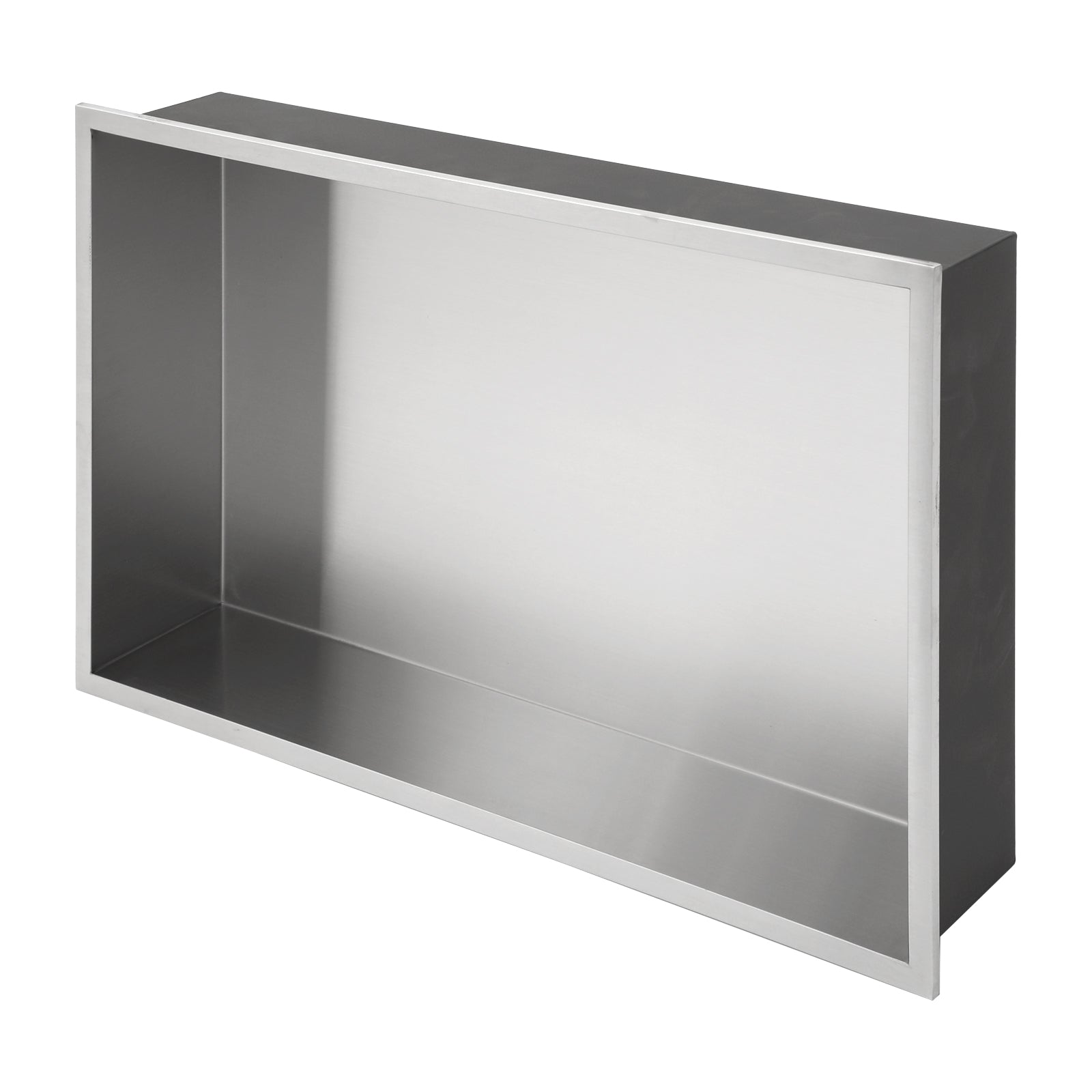 21" X 13" Stainless Steel Shower Niche, Brushed Nickel Brushed Nickel Stainless Steel