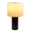 Aura Black Table Lamp With On Off Switch Black Block Base Black,White Table&Floor Lamps Metal