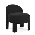 Hoop Gauze Lounge Chair With Soft Cushion And Backrest, Need To Be Assembled, Suitable For Living Room Bedroom Dining Room Black 24.5