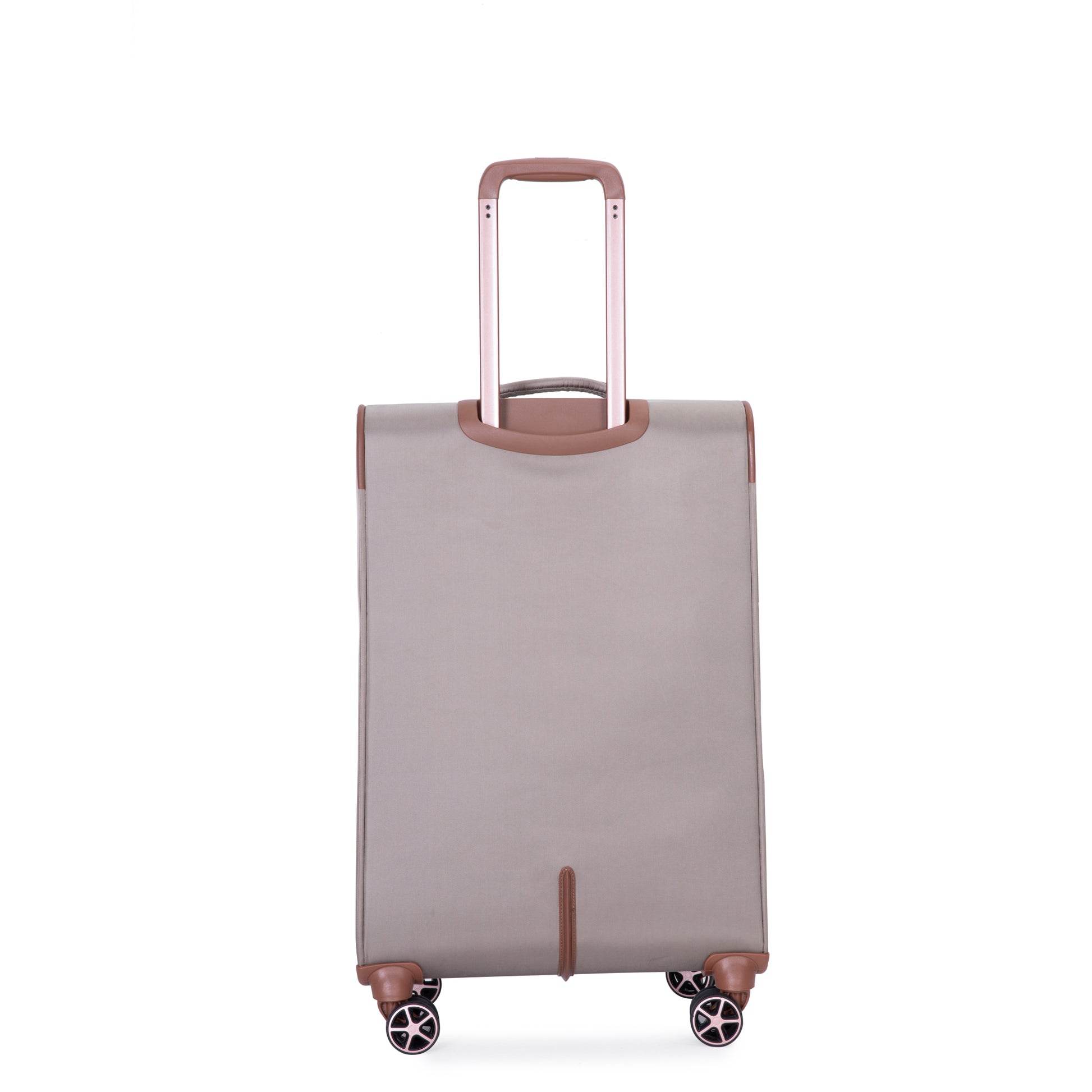 4 Piece Set 16 20 24 28 ,Softshell Suitcase Spinner Wheels Terylene Luggage Sets Carry On Suitcase Luggage Lightweight Durable Suitcase Khaki Khaki Polyester