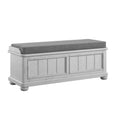 Mariano Gray Storage Bench Gray Primary Living Space Solid Wood