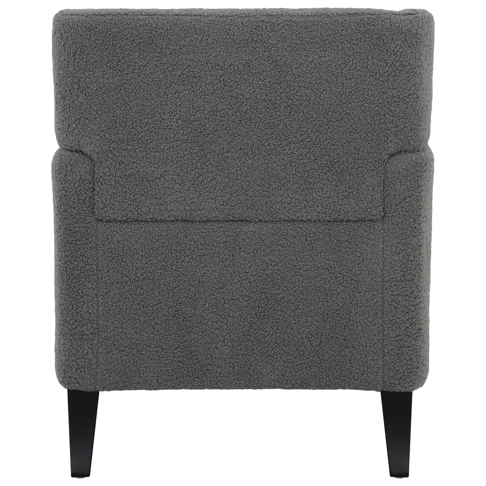 Upholstered Accent Chair Tufted Armchair For Living Room And Bedroom, Dark Grey Dark Grey Birch Foam Teddy