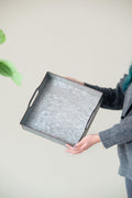 S 3 Decorative Galvanized Gray Nesting Trays Gray Iron