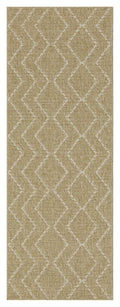 Earth Gc Ntl1011 Jute White 5 Ft. 3 In. X 7 Ft. 3 In. Indoor Outdoor Area Rug Natural White Polyester Polypropylene