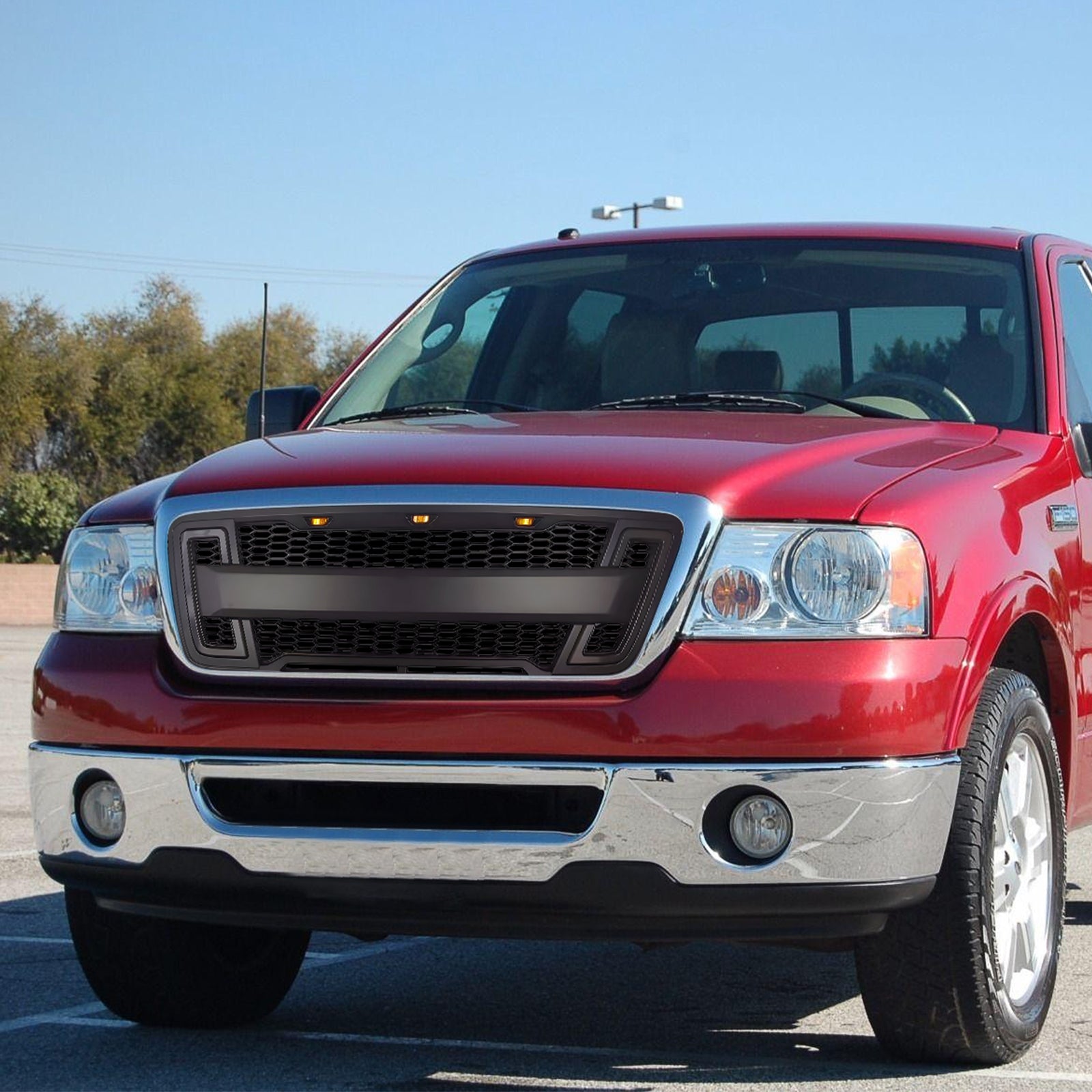 Grille For 2004 2008 Ford F150 With Led Lights -