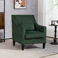 Coolmore Modern Accent Chair,Upholstered Armchair With Scooped Arms For Bedroom,Apartment,Studio,Office,Waiting Room Emerald Corduroy Emerald Foam Corduroy