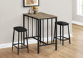 Dining Set, 3Pcs Set, Counter Height, 36