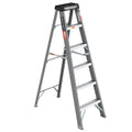 6 Fibreglass Step Ladder Series 250Lbs Grey Fiberglass