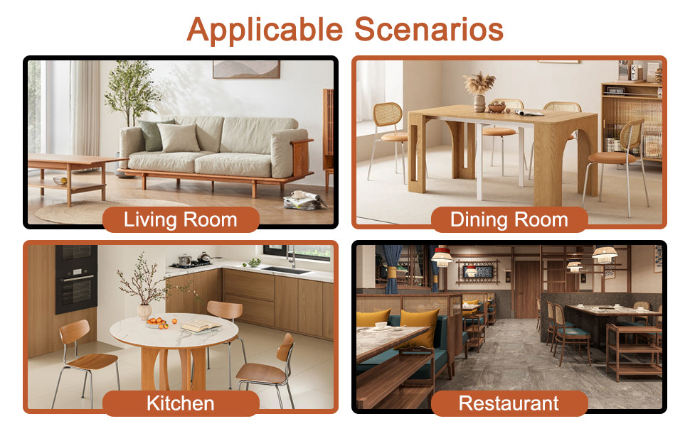 Table And Chair Set, Ancient Style Solid Wood Dining Table, Imitation Rattan Table Legs, Beautiful Simple Solid Wood Dining Chair, Perfect For Dinner, Meetings, Home And Office Decoration Walnut Rubber Wood