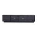 Modern Tv Stand For 70'' Tv With 4 Drawers, Media Console Table, Entertainment Center With Large Storage Cabinet For Living Room, Bedroom Black,White Primary Living Space 60 69 Inches 60 69 Inches