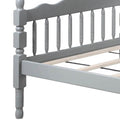 Grey Twin Over Twin Bunk Bed With Built In Ladder Grey Wood