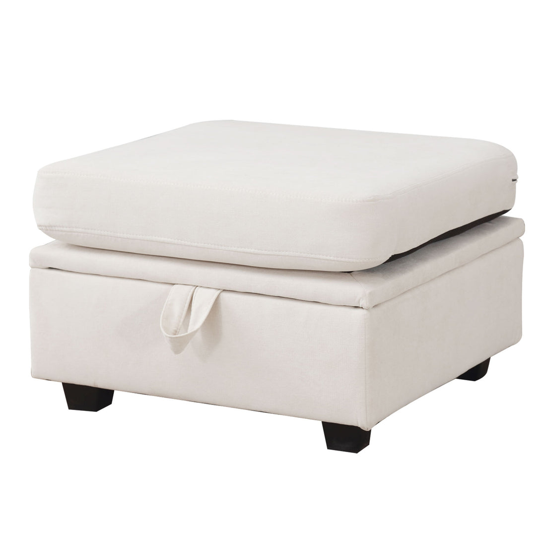 Modular Sectional Sofa, Convertible Sofa Couch With Storage, Sleeper Sectional Sofa Set, Flexible Modular Combinations Fabric Couch For Living Room Beige Wood Soft Heavy Duty Fabric