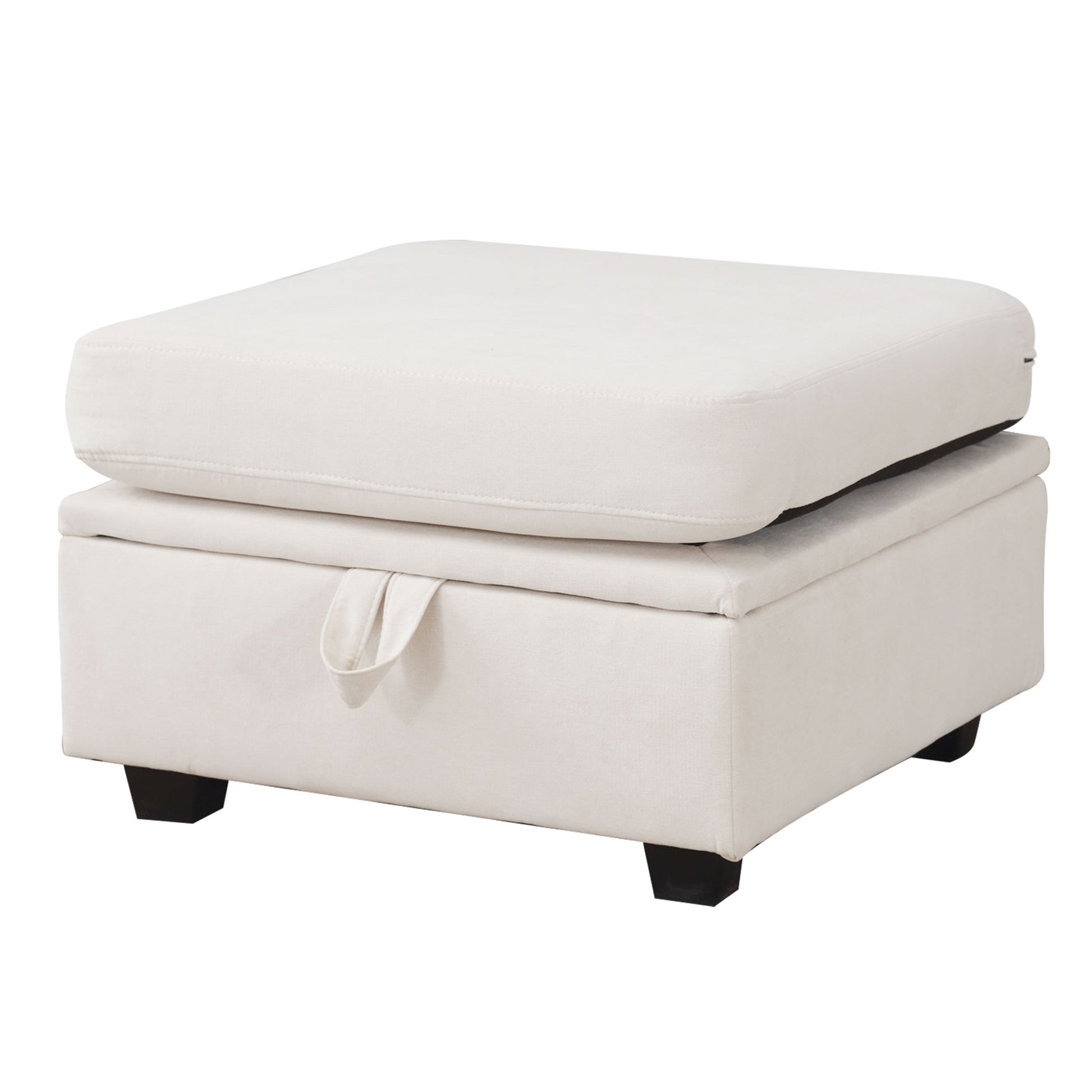 Modular Sectional Sofa, Convertible Sofa Couch With Storage, Sleeper Sectional Sofa Set, Flexible Modular Combinations Fabric Couch For Living Room Beige Wood Soft Heavy Duty Fabric