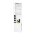 Syrah Corner Bar Cabinet White White Particle Board Particle Board