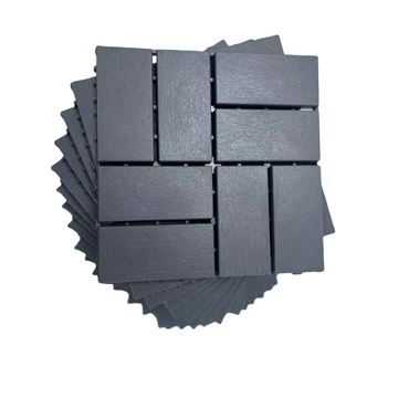 Plastic Interlocking Deck Tiles, 36 Pack, 12"X12" Waterproof Outdoor All Weather Use Patio Tiles With Enhanced Drainage Design, Perfect For Poolside, Balcony, And Backyard Grey Grey Plastic
