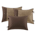 6 Piece Reversible Daybed Cover Set Brown Daybed Brown Microfiber