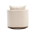 Coolmore Swivel Barrel Chair, Comfy Round Accent Sofa Chair For Living Room, 360 Degree Swivel Barrel Club Chair, Leisure Arm Chair For Nursery, Hotel, Bedroom, Office, Lounge Beige Chenille Beige Primary Living Space Foam Chenille