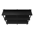 Accent Table, Console, Entryway, Narrow, Sofa, Living Room, Bedroom, Black Laminate, Black Metal, Contemporary, Modern Black Particle Board