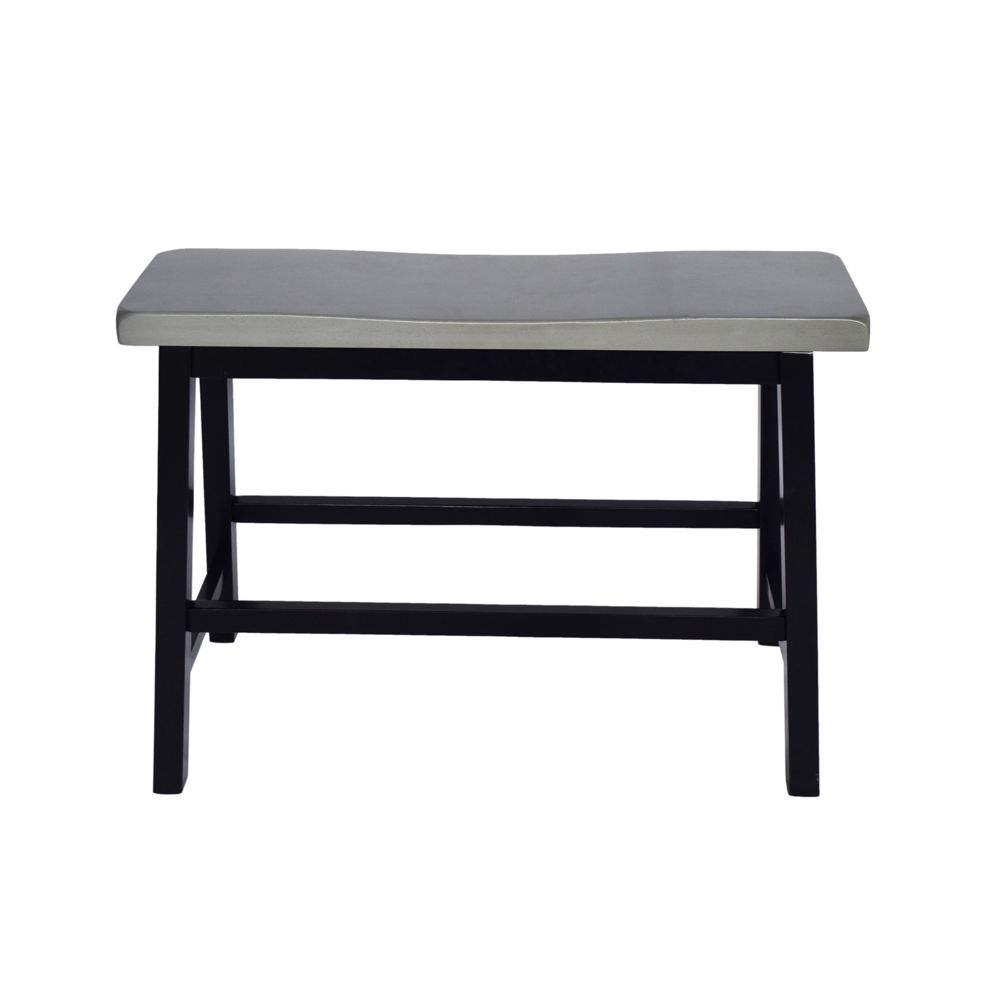 Bar Set Grey Black Rubber Wood